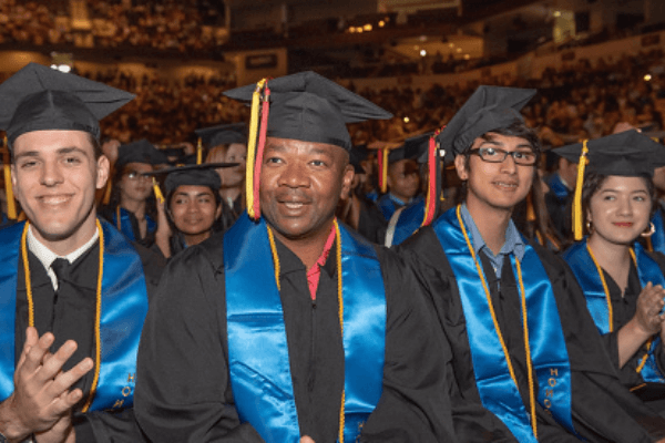 Student at commencement